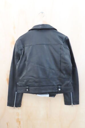 Læderjakke SKINTÖI str. 42 sort