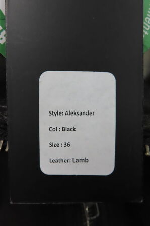 Læderjakke SKINTÖI str. 36 sort