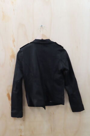 Læderjakke SKINTÖI str. 36 sort