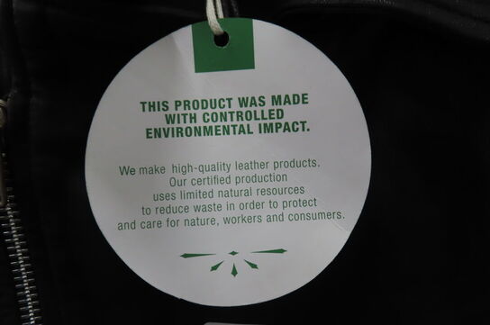 Læderjakke SKINTÖI str. 36 sort