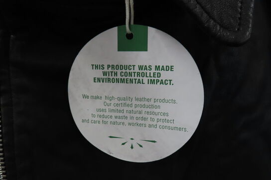 Læderjakke SKINTÖI str. 36 sort