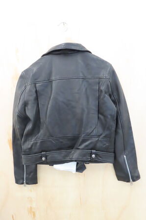 Læderjakke SKINTÖI str. 42 sort