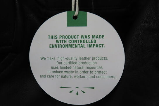 Læderjakke SKINTÖI str. 42 sort