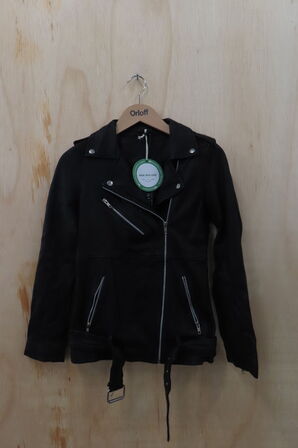 Læderjakke SKINTÖI str. 36 sort