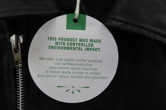 Læderjakke SKINTÖI str. 36 sort