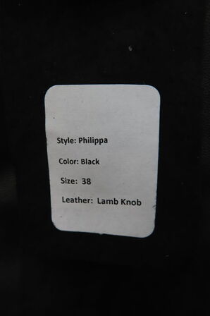 Læderjakke SKINTÖI str. 38 sort