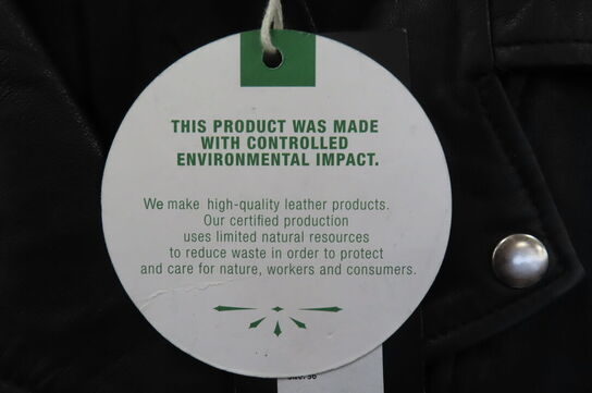 Læderjakke SKINTÖI str. 36 sort