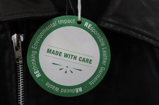 Læderjakke SKINTÖI str. 36 sort