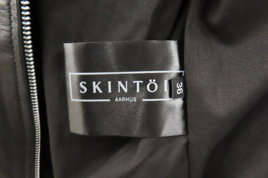 Læderjakke SKINTÖI str. 36 sort