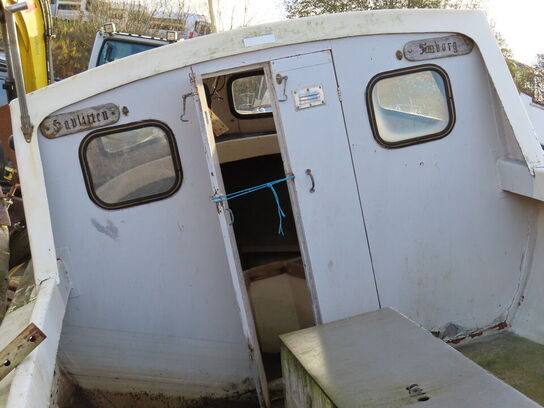 21 fod jolle med lille ruf, RAMO, glasfiber