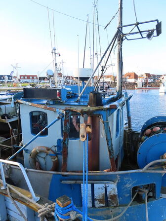 37 fod hæktrawler/fiskefartøj, glasfiber årgang 1975