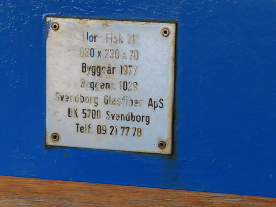 21 fod jolle, NORDAN/NORFISH, glasfiber