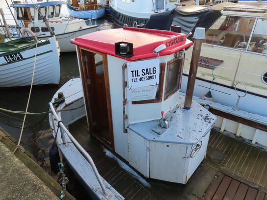 26 fod selvlænsende bundgarnsjolle, lærk på eg