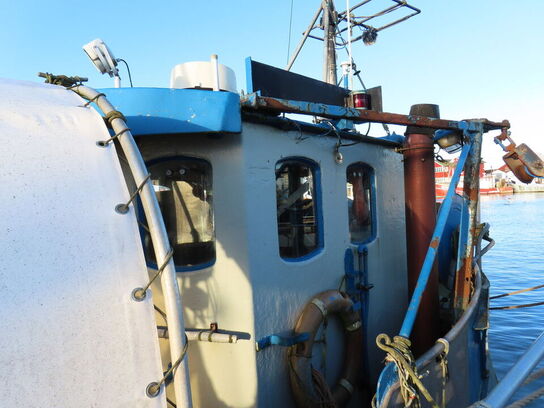 37 fod hæktrawler/fiskefartøj, glasfiber årgang 1975