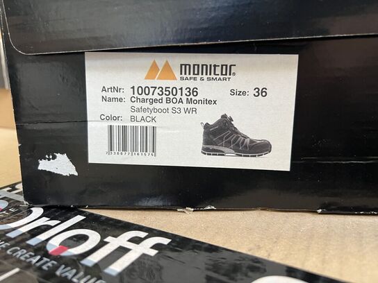 Arbejdssko MONITOR CHARGED BOA str. 36