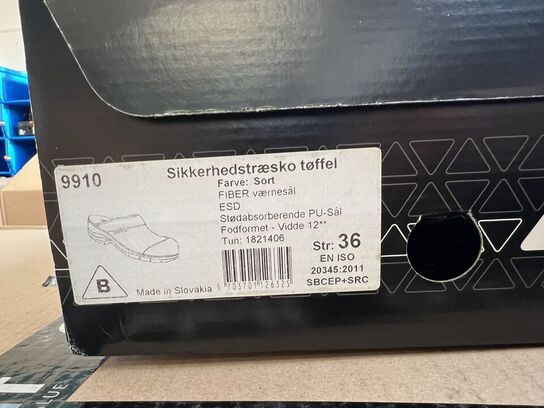 Arbejdssko BJERREGAARD TRÆSKO TØFFEL str. 36