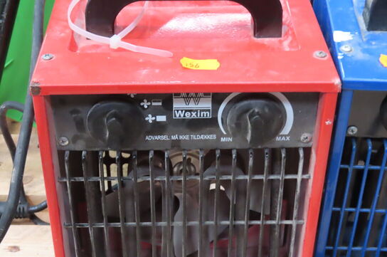 2 stk kabeltrommel og 2 varmeblæsere