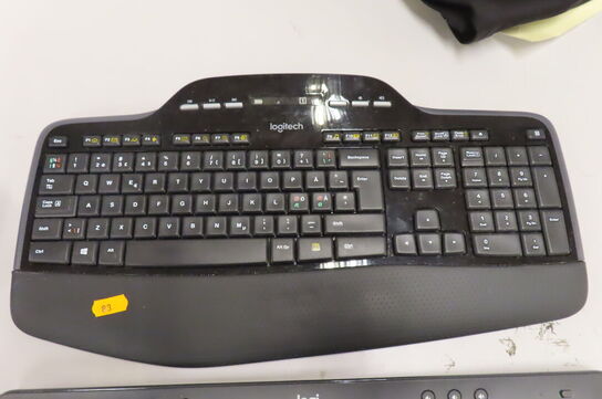 2 stk tastatur og 2 stk mus LOGITECH