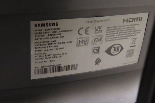 Skærm SAMSUNG S34C652UAU