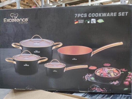 Grydesæt, 7 dele, også til induktion.