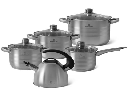 Grydesæt, 9 dele, også til induktion.