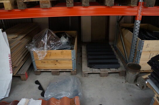 3 fags pallereol med indhold af diverse teglsten mv.