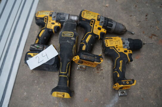 4 stk. Elværktøj DEWALT 