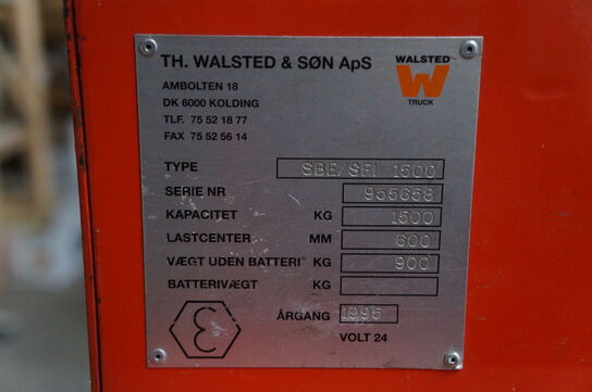 Stabler WALSTED TRUCK SBE/SF1 1500 