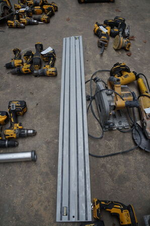 3 stk. Elværktøj + skinne DEWALT 