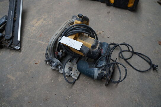 2 stk. Elværktøj BOSCH & DEWALT 