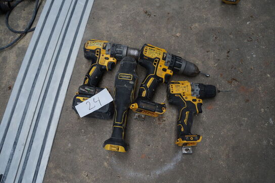 4 stk. Elværktøj DEWALT 