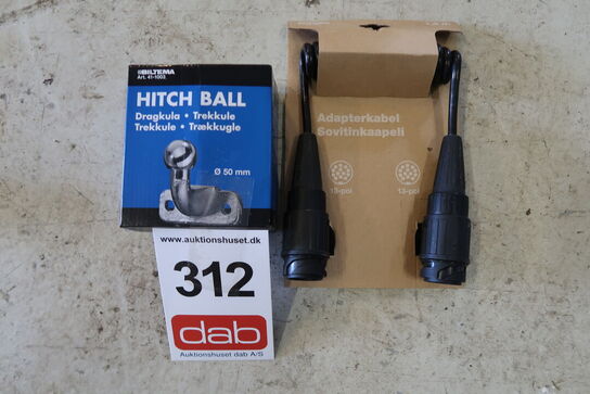 Adapterkabel & trækkugle 