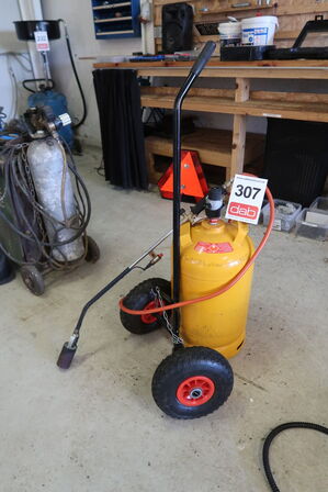 Ukrudtsbrænder med flaske & vogn 