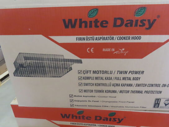 3 stk udtræksemhætter WHITE DAISY