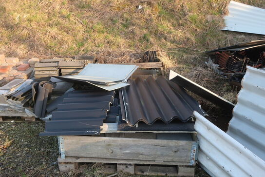 Bigbags, tagplader, div. Sten, fliser, tagplader m.m.