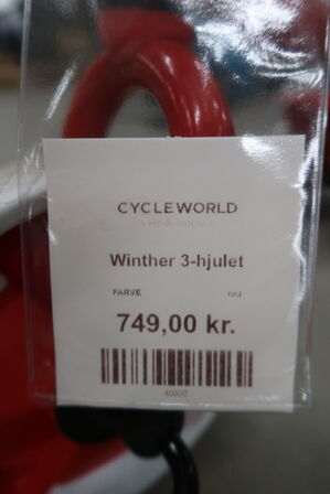 3-hjulet cykel WINTHER rød