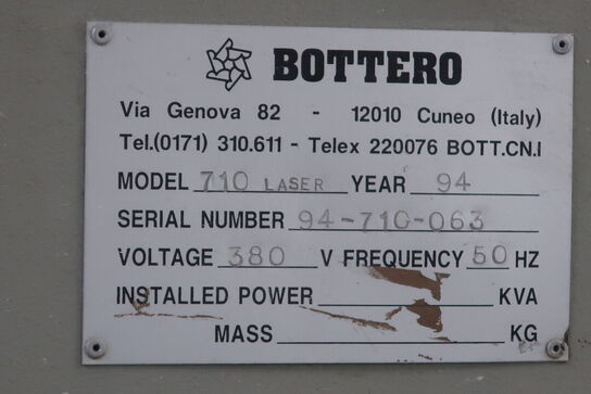Glasskæremaskine BOTTERO 710 Laser