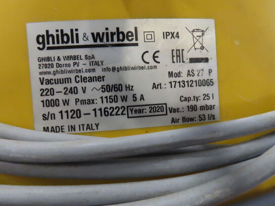 Industristøvsuger GHIBLI AS 27 P
