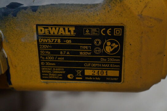 Kap-/geringsav DEWALT DWS778