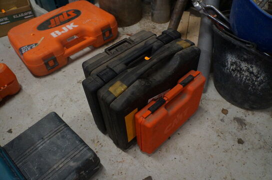 4 stk. værktøjskasser med indhold