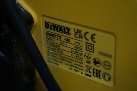 Kap-/geringsav DEWALT DWS773