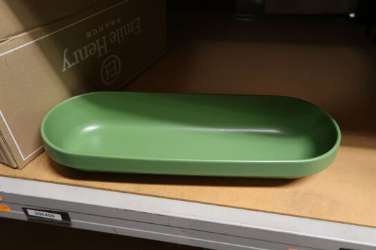 3 stk. Fad oval grøn B415 x D150 x H65 mm Emile Henry