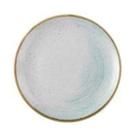 12 stk. Tallerken coupe hvid/lyseblå 260 mm Accents Churchill