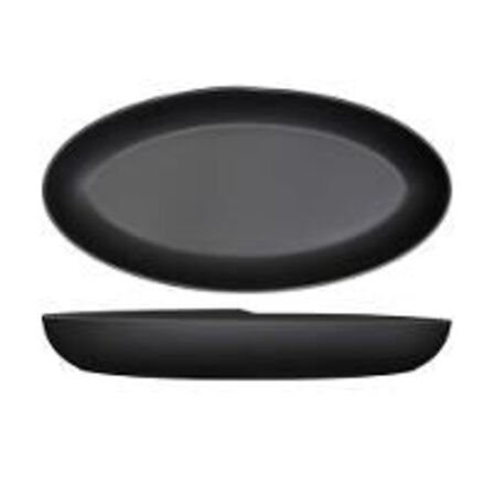 2 stk. Fad melamin mat sort B550 x D275 x H75mm Copenhagen