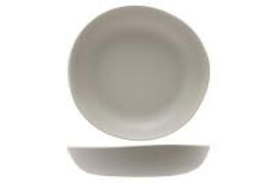 12 stk. Tallerken melamin dyb sand 174 mm Kupo