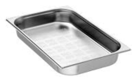 7 stk. Kantine stål 1/1 GN H65 9L perforeret Bartscher