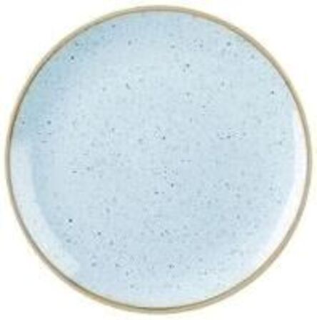 12 stk. Tallerken coupe lyseblå 217 mm Stonecast Churchill
