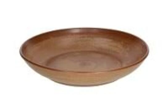 6 stk. Tallerken coupe dyb brun 250 mm Terracotta