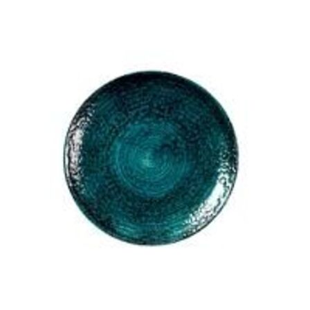 12 stk. Tallerken coupe marine grøn 217 mm Homespun Chroma Churchill