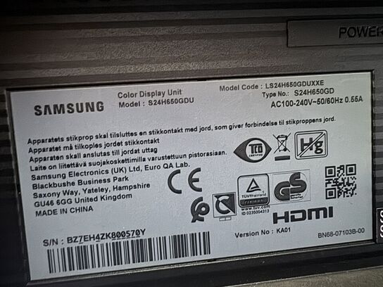 2 stk. monitor HP/SAMSUNG
